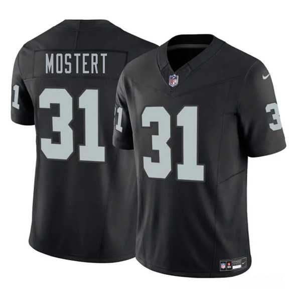 Men & Women & Youth Las Vegas Raiders #31 Raheem Mostert Black 2025 F.U.S.E. Vapor Stitched Jersey->las vegas raiders->NFL Jersey